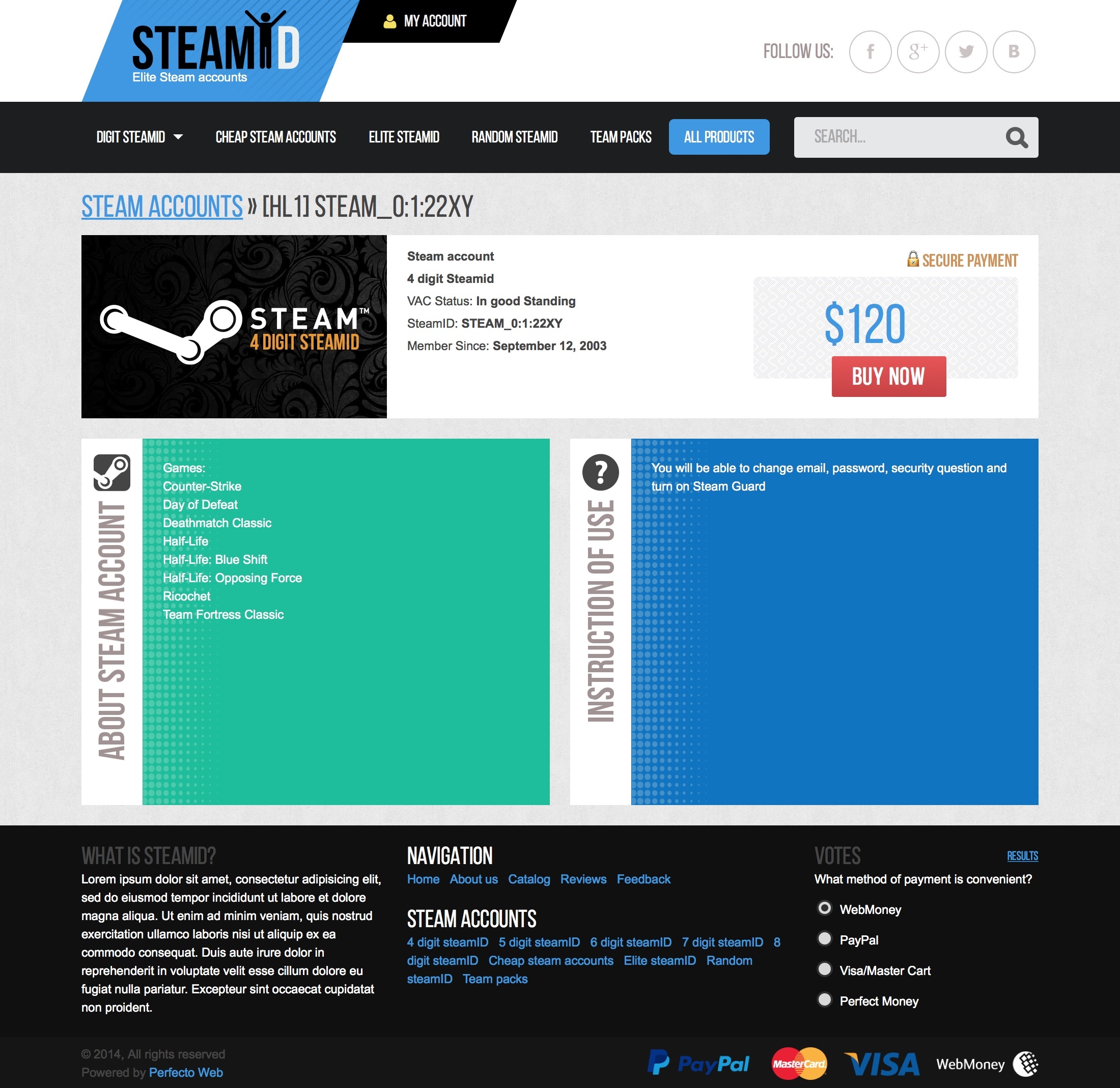 SteamAccs - Продажа 3-8 значных аккаунтов №2- Карточка товара