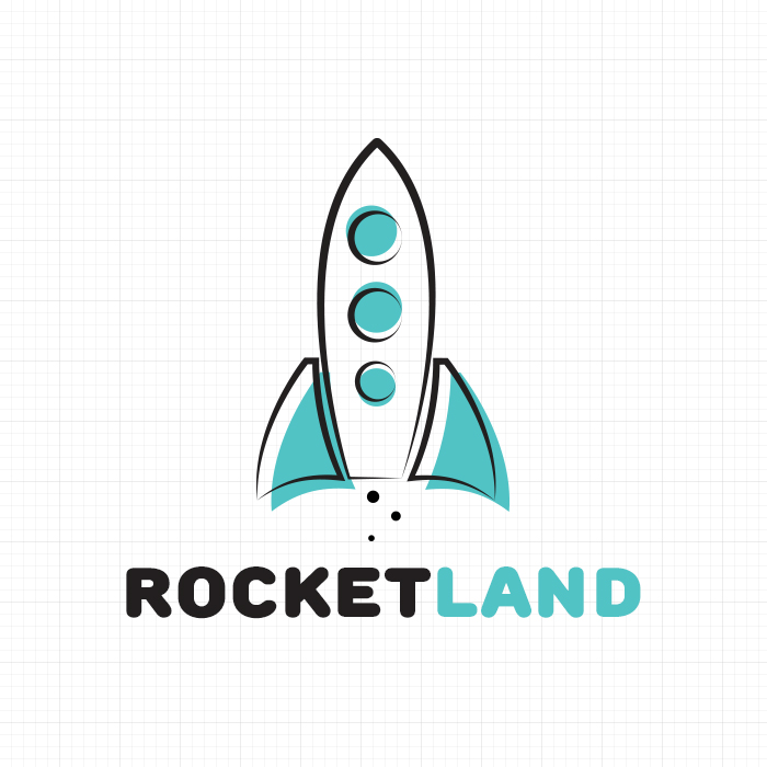 RocketLand - Логотип игрового центра