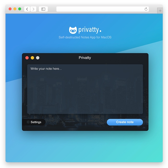 Дизайн приложения Privatty для MacOS