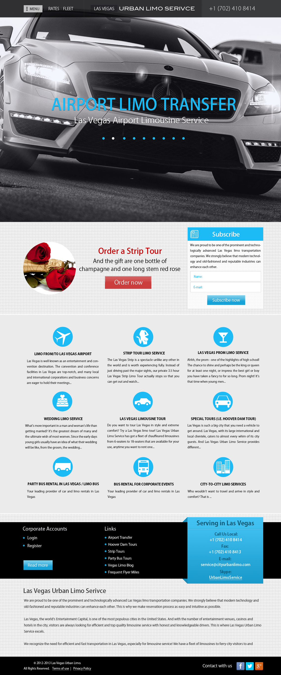 Limo Service №1- Home page