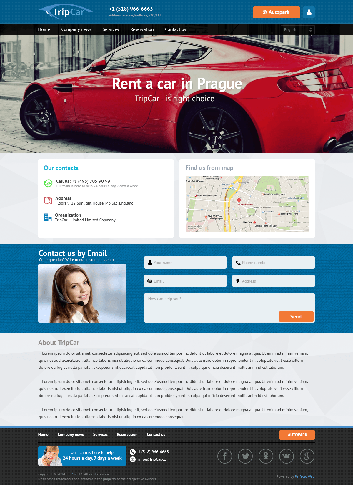 TripCar - Rent a car in Prague №4- Contacts and Feedback