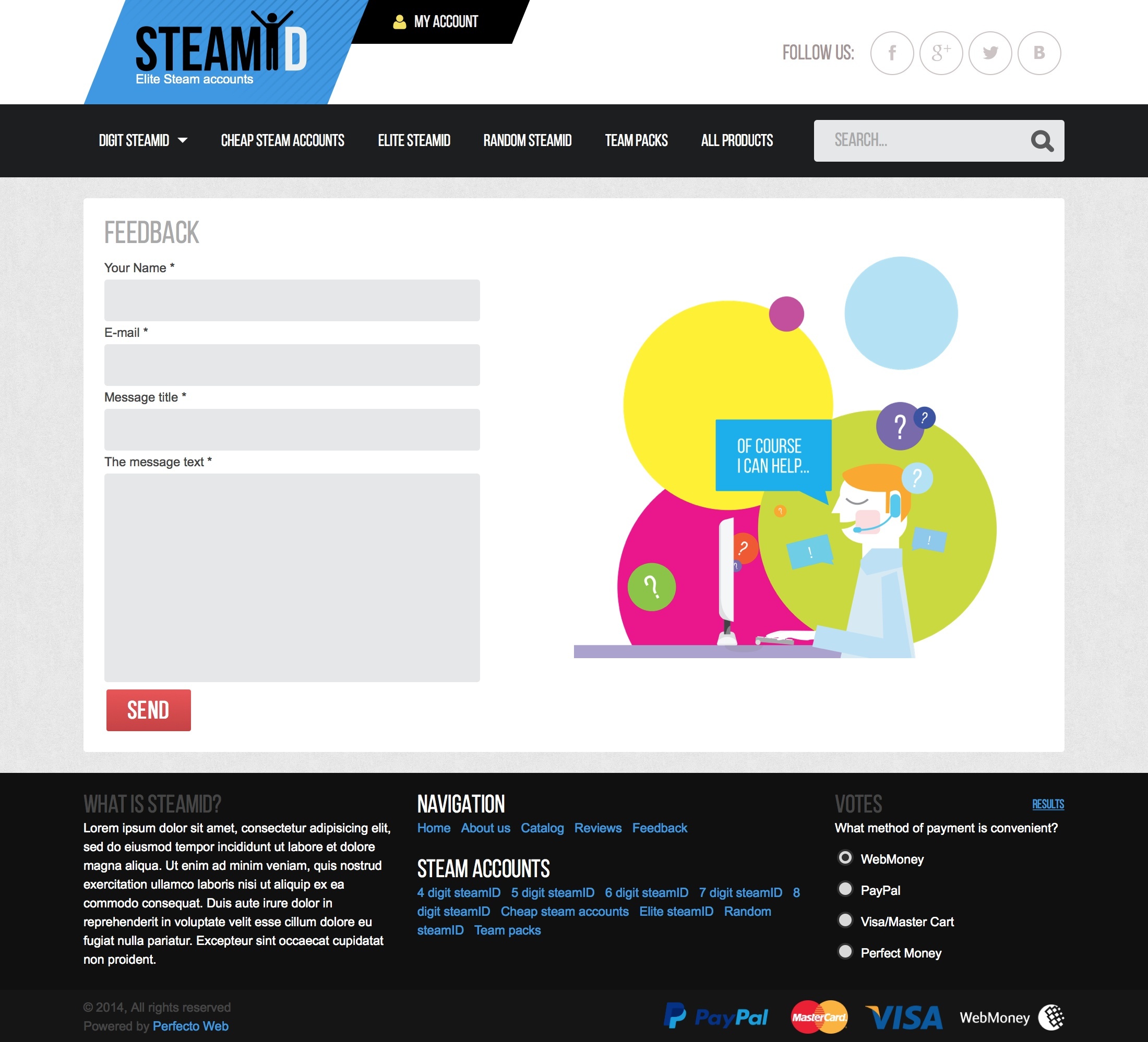 Steam Keys - Selling 3-8 digit steam accounts №4- Feedback form