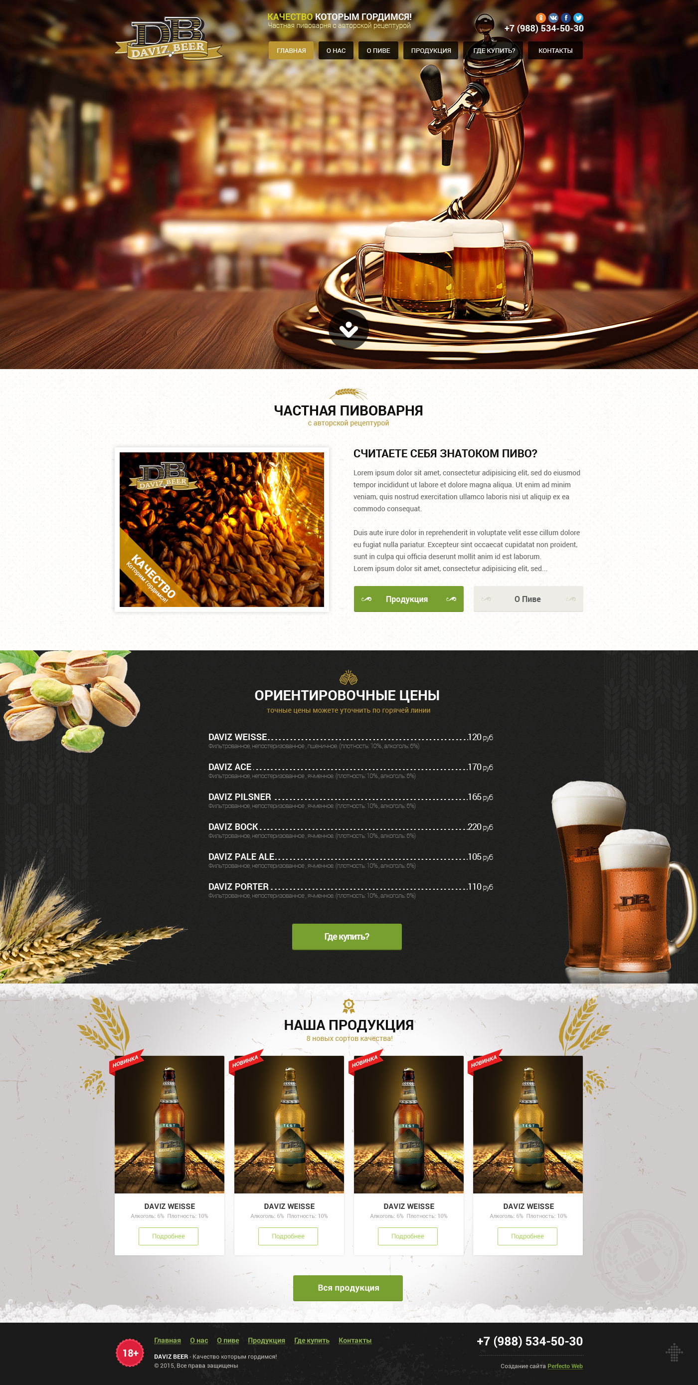 Daviz Beer №2- Home page